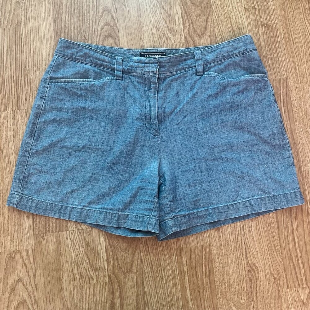 Land's End Chambray Shorts - 4.5" Inseam